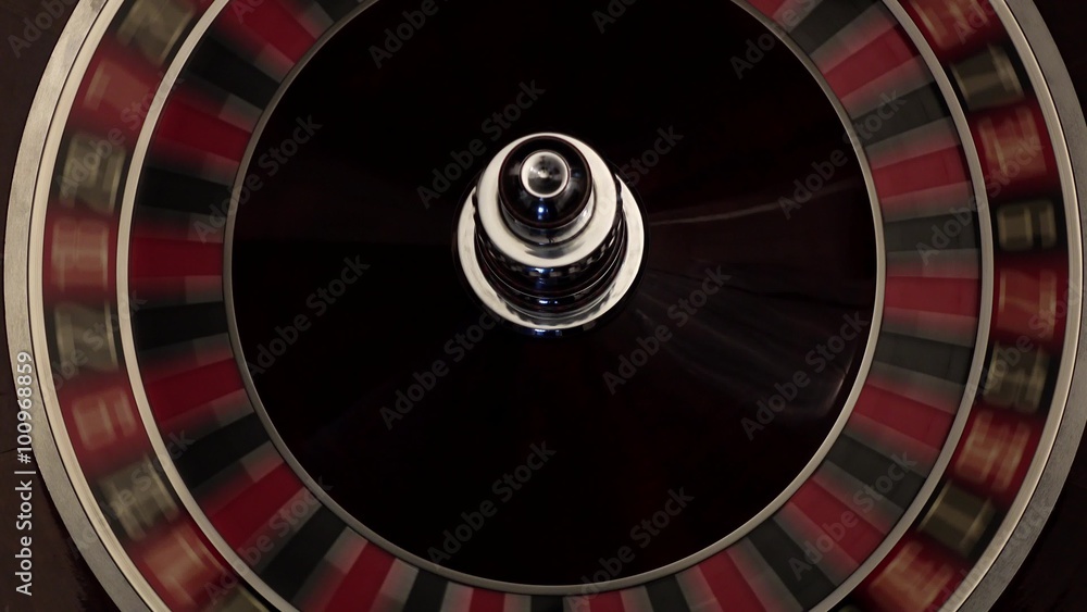 Classic casino roulette wheel black
