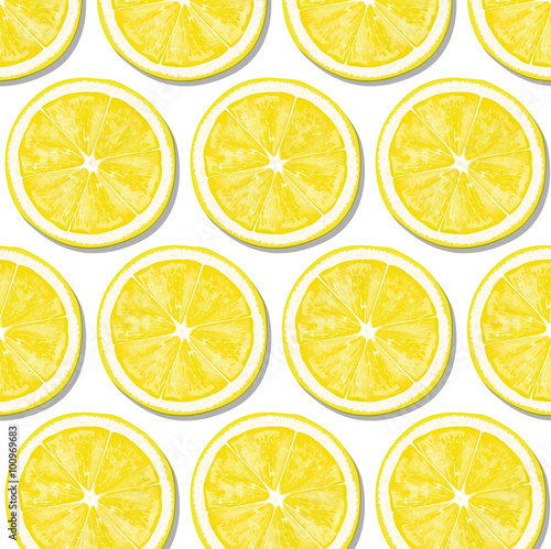 Pattern of lemon yellow slices.