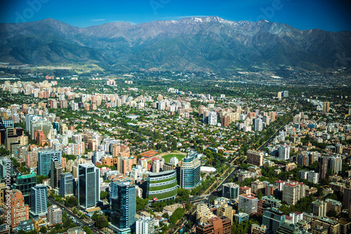 Panoramic view of Santiago