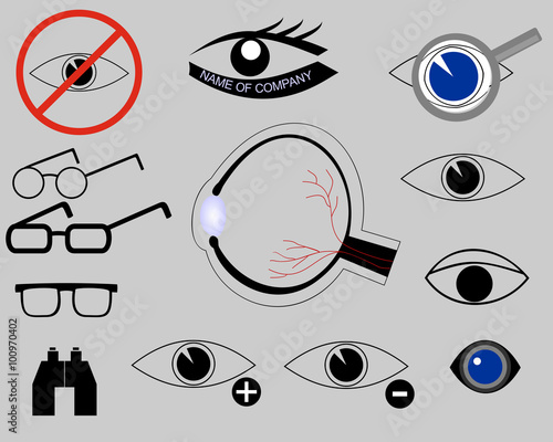 icons on the topic of eyes