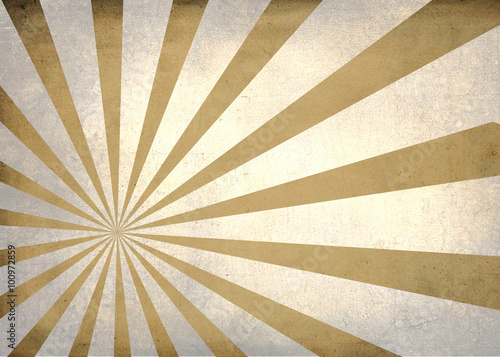 Sun burst simple textured retro background