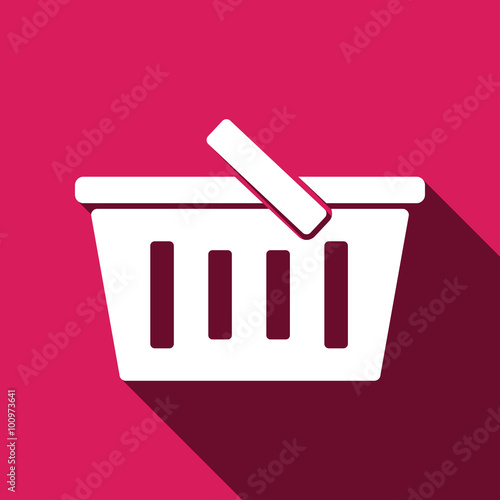 Food basket sign icon