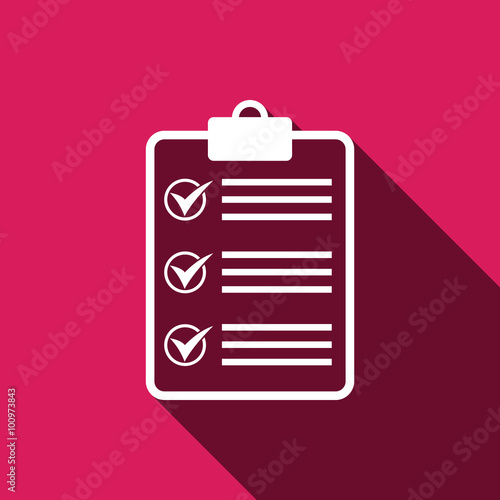 Blank paper sign icon
