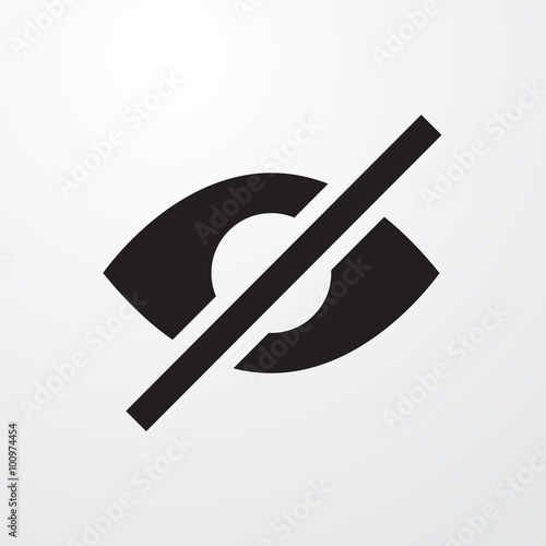 Hide icon for web and mobile