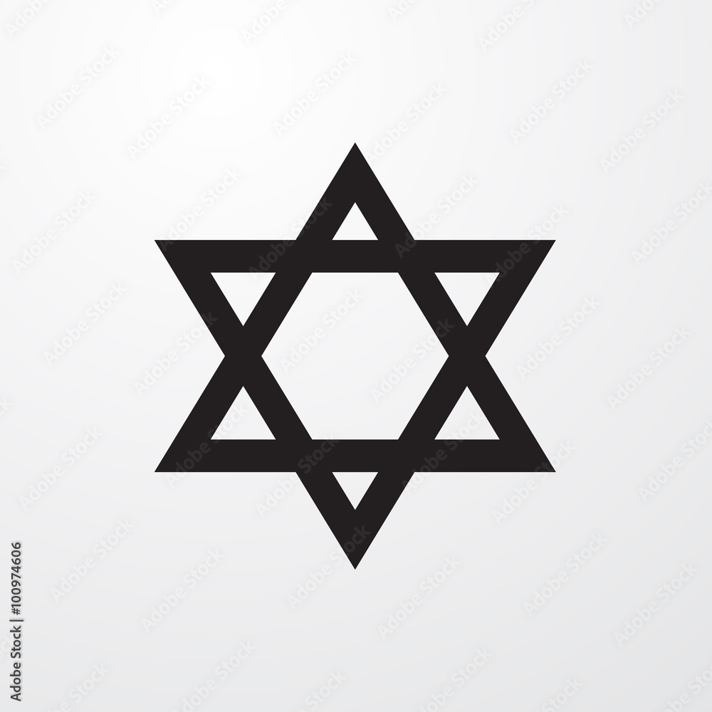 Star of david icon for web and mobile Star of david icon for web and mobile