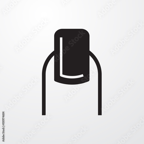 Nail salon finger icon for ...