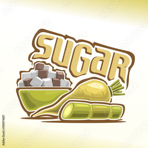 Vector illustration on the theme of sugar
