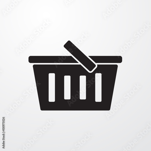 Food basket sign icon