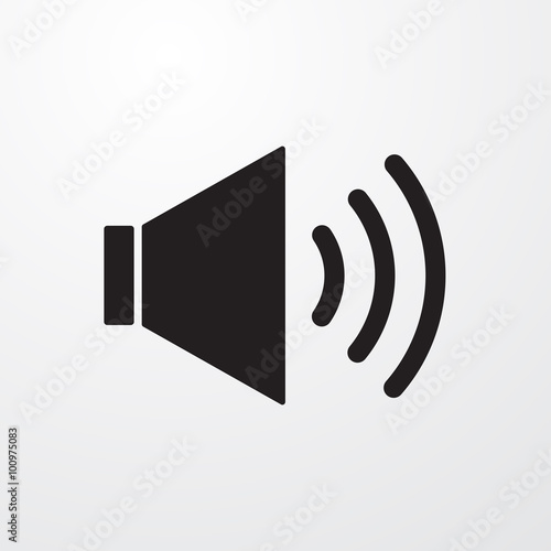 Volume on sign icon