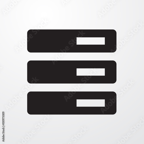 Data server sign icon