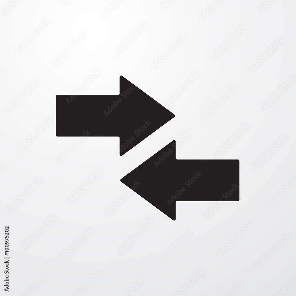 Left right arrow sign icon Stock Vector | Adobe Stock