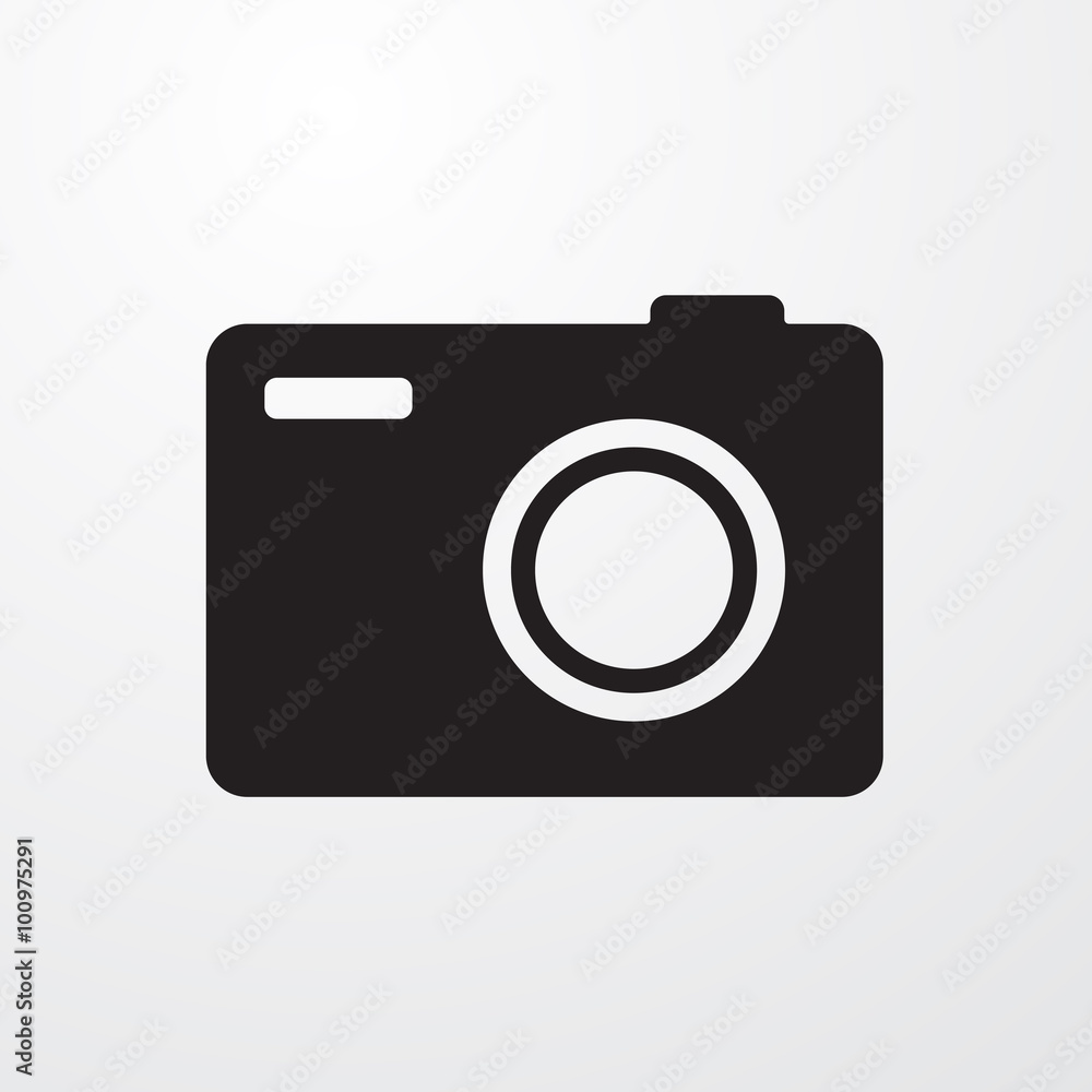 Photo camera sign icon for web and mobile. Photo camera sign icon for web and mobile.