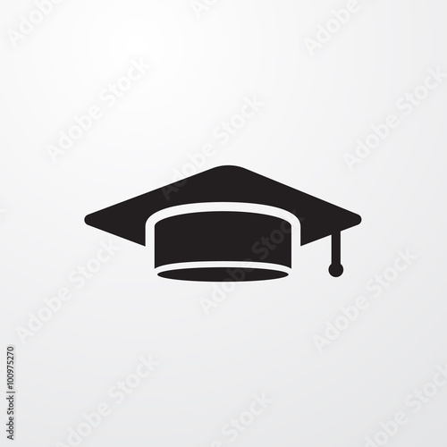 Student cap sign icon for web and mobile.