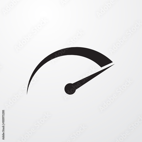  Speedometer sign icon for web and mobile.