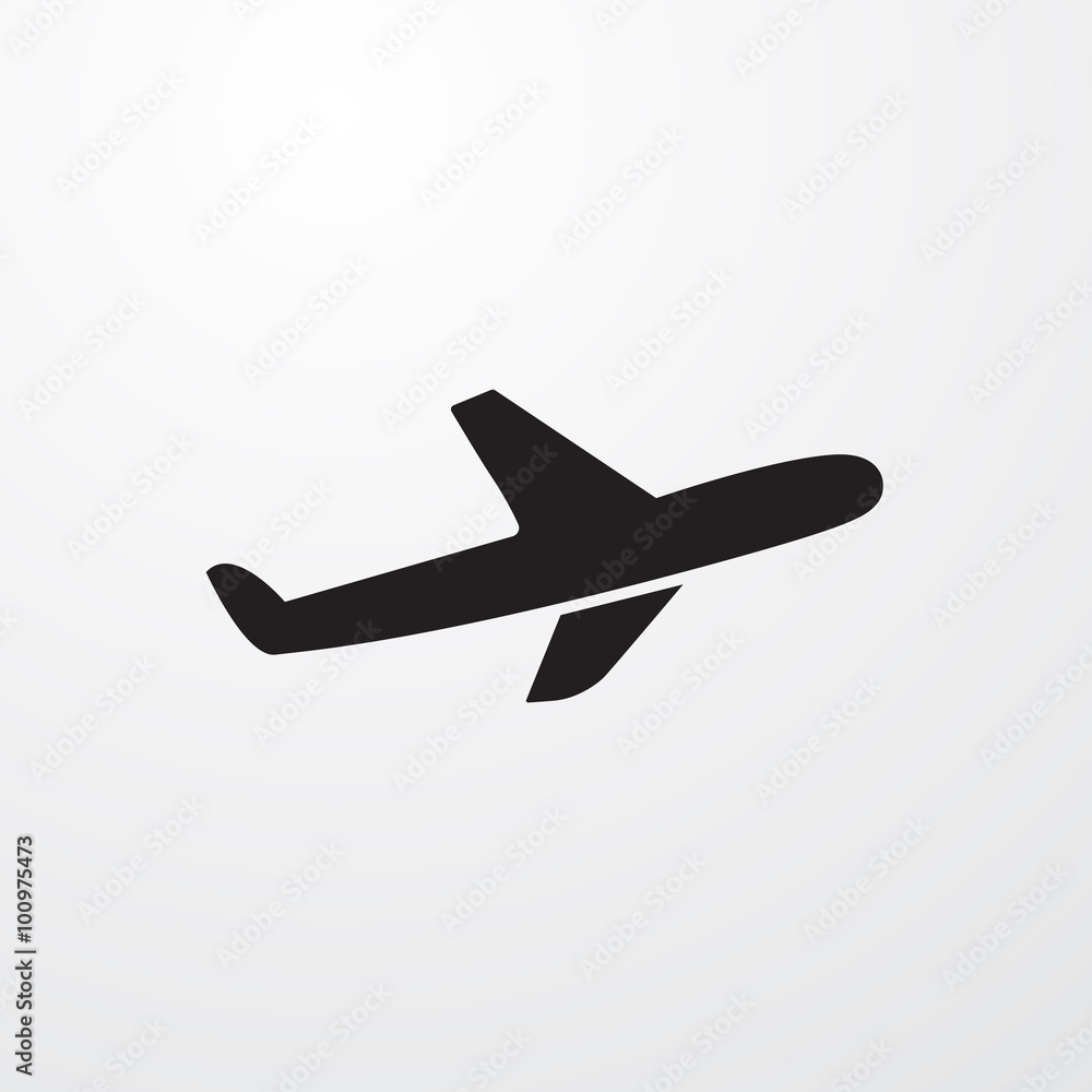 Obraz premium Airplane sign icon.
