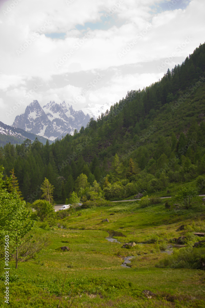 valley in French Alps