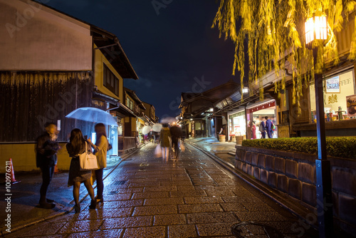people at old town in.Higashiyama, Kyoto
