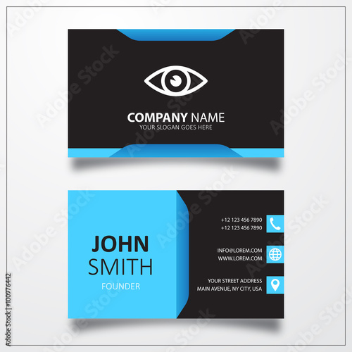 Eye sign icon. Business car...