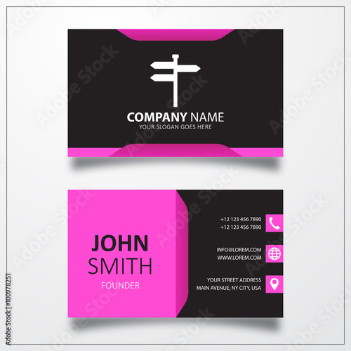 Road sign icon. Business ca...