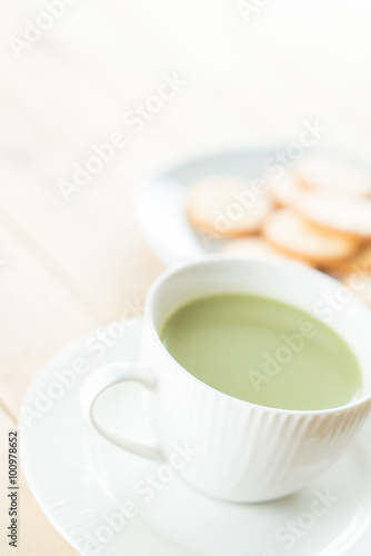 hot matcha latte