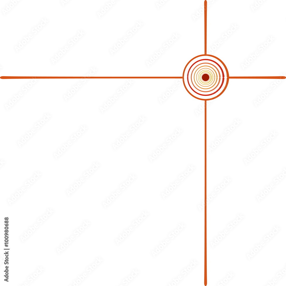 frame elegant shape with a circle frame elegant shape with a circle