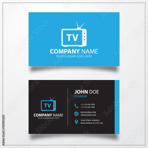 TV television sign icon. Bu...