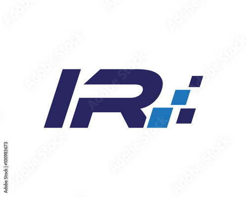 IR digital letter logo