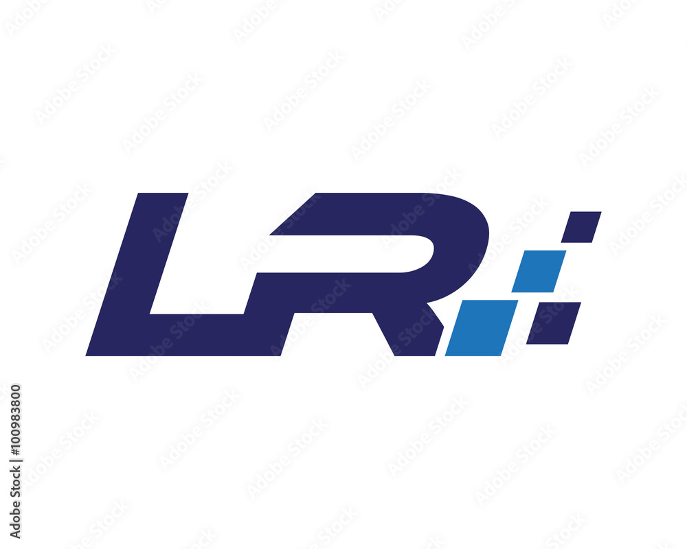 LR digital letter logo LR digital letter logo