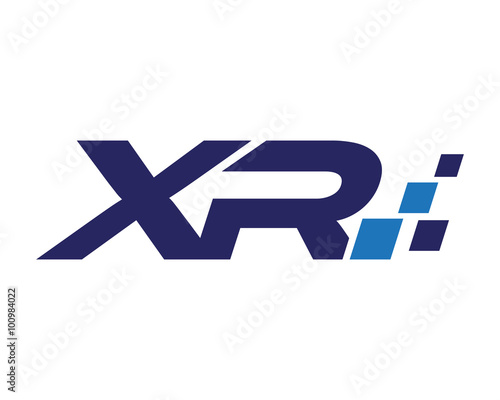 XR digital letter logo