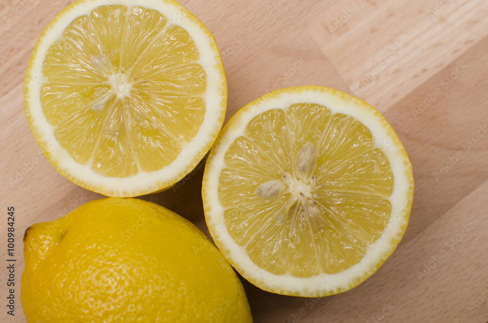 Lemon sliced in half Lemon sliced in half