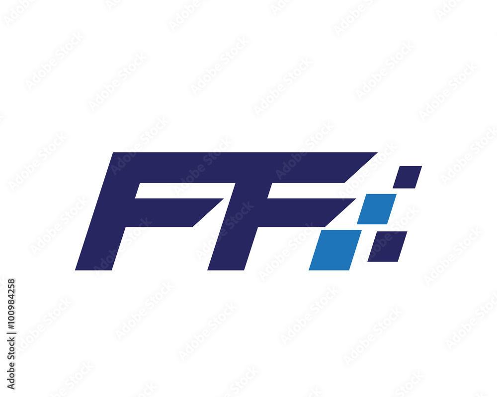 FF digital letter logo