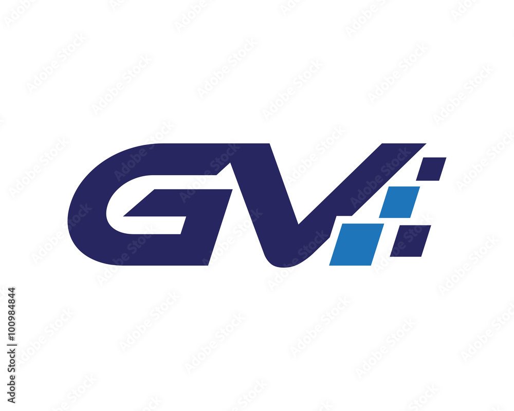 GV digital letter logo GV digital letter logo