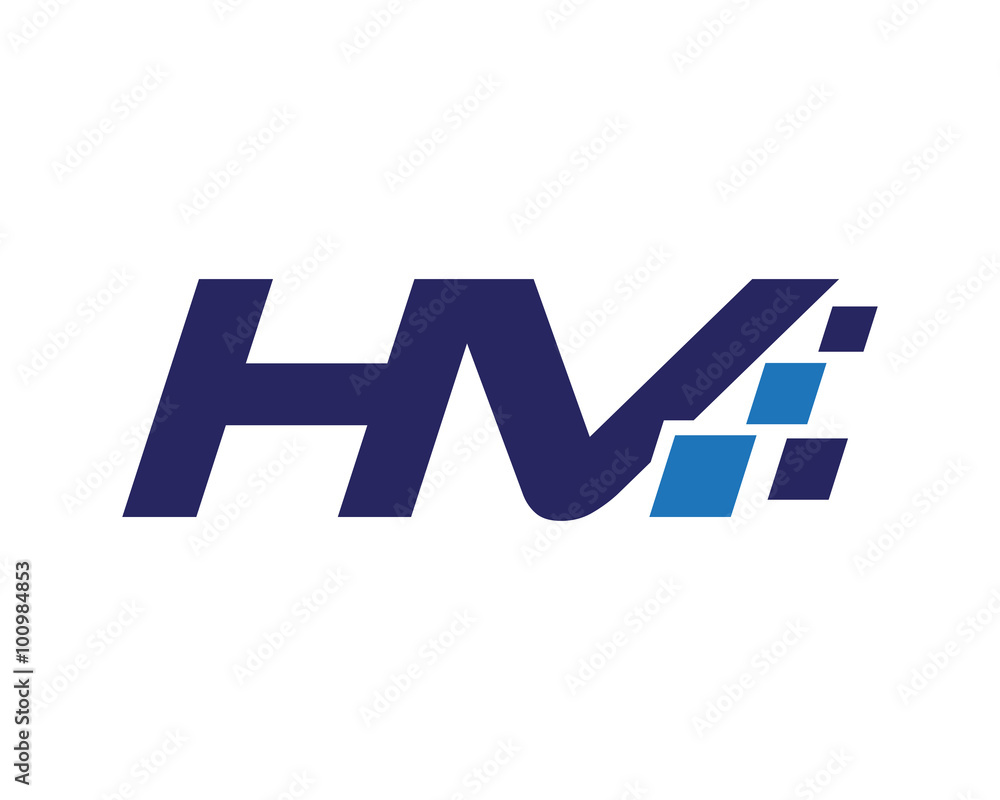 HV digital letter logo HV digital letter logo