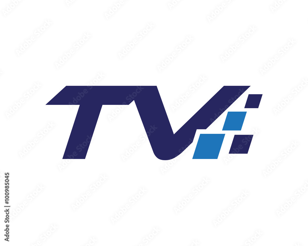TV digital letter logo TV digital letter logo