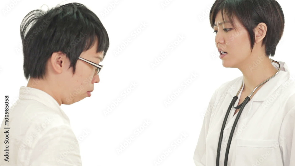 Chinese doctor patient discussion and checkup Chinese doctor patient discussion and checkup