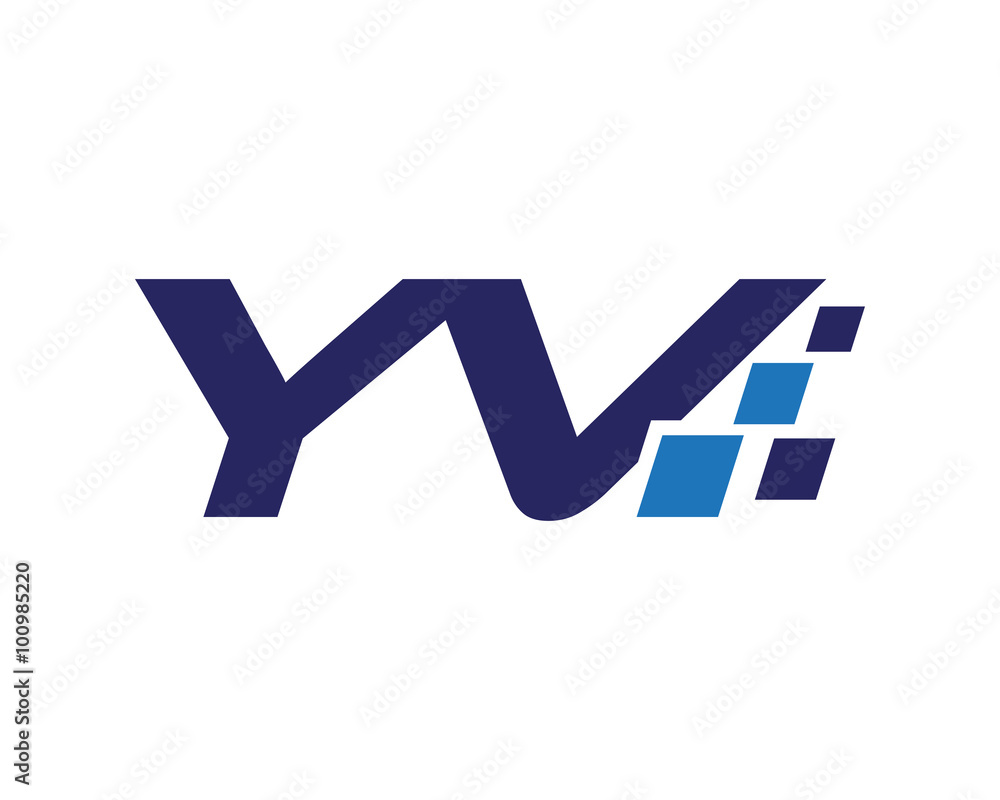 YV digital letter logo YV digital letter logo
