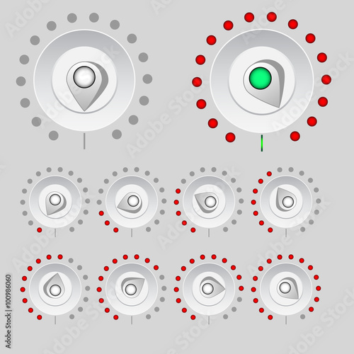 Volume button (music knob).
