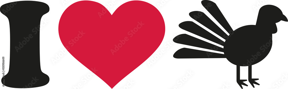 I love turkey pictogram I love turkey pictogram