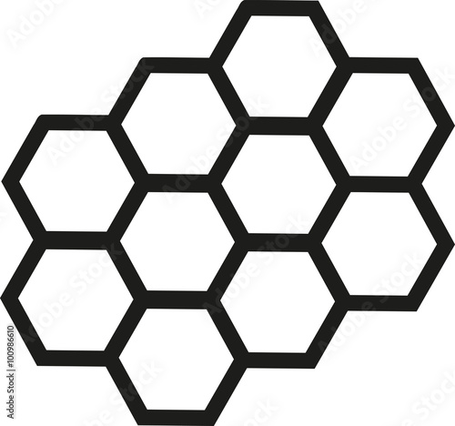 Honeycomb outline