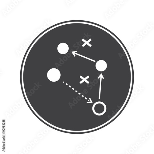 Football players scheme icon