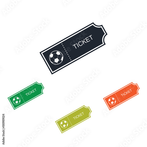 Football ticket icon