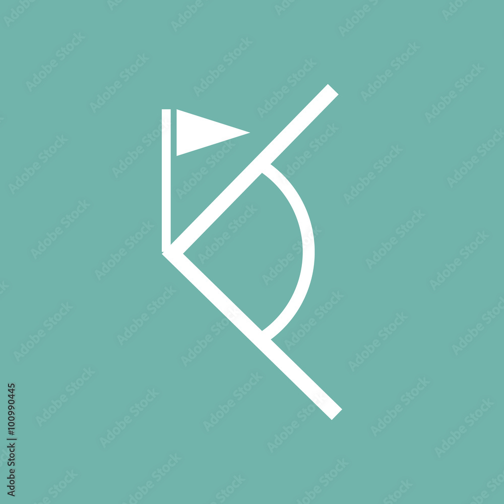 Footbal field flag icon Footbal field flag icon