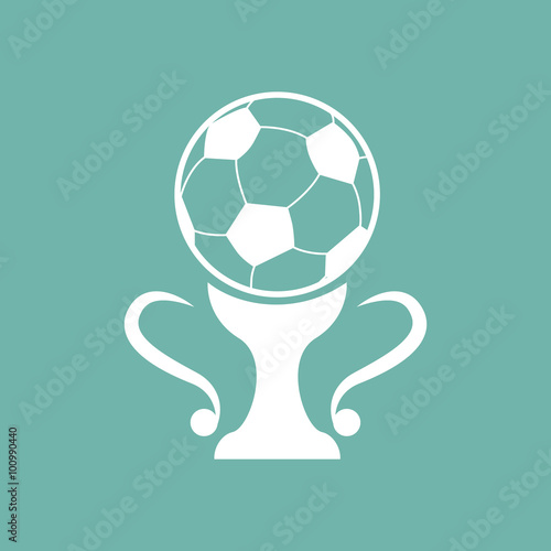 Football cup icon