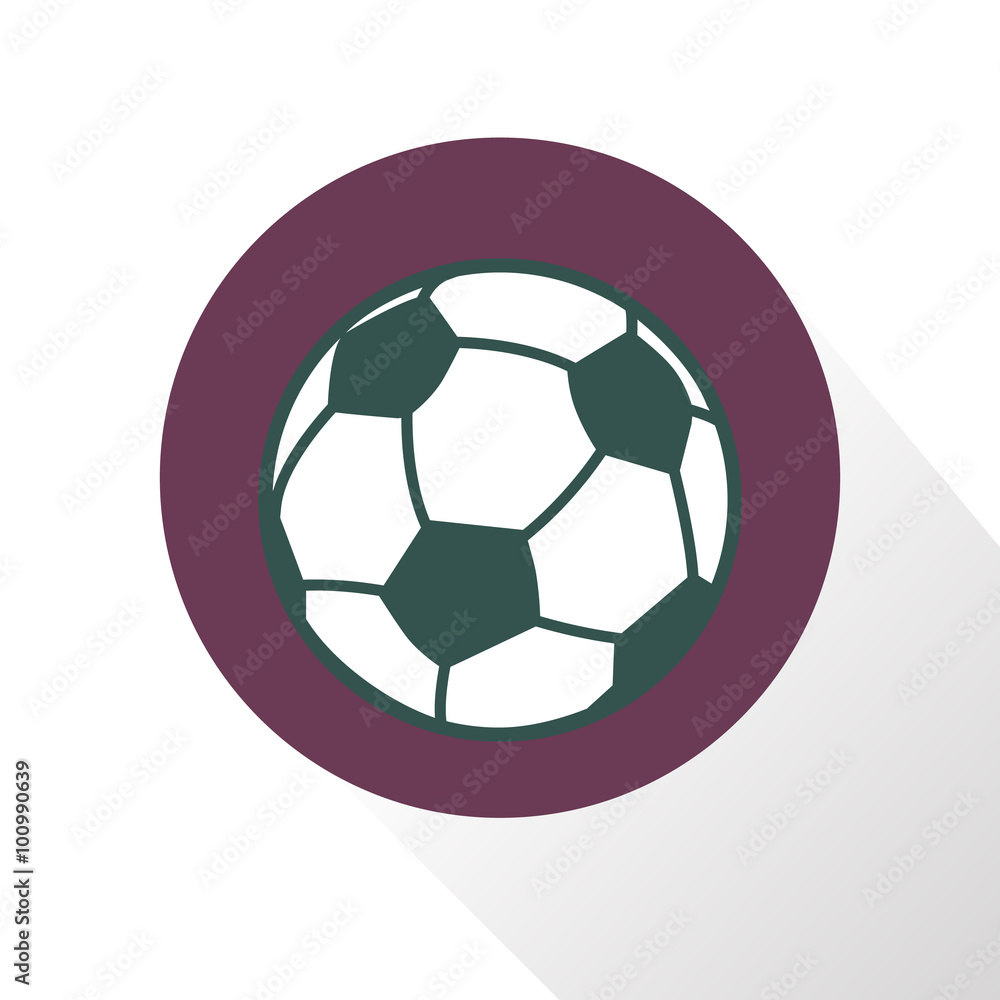Fototapeta premium Color illustration of football ball