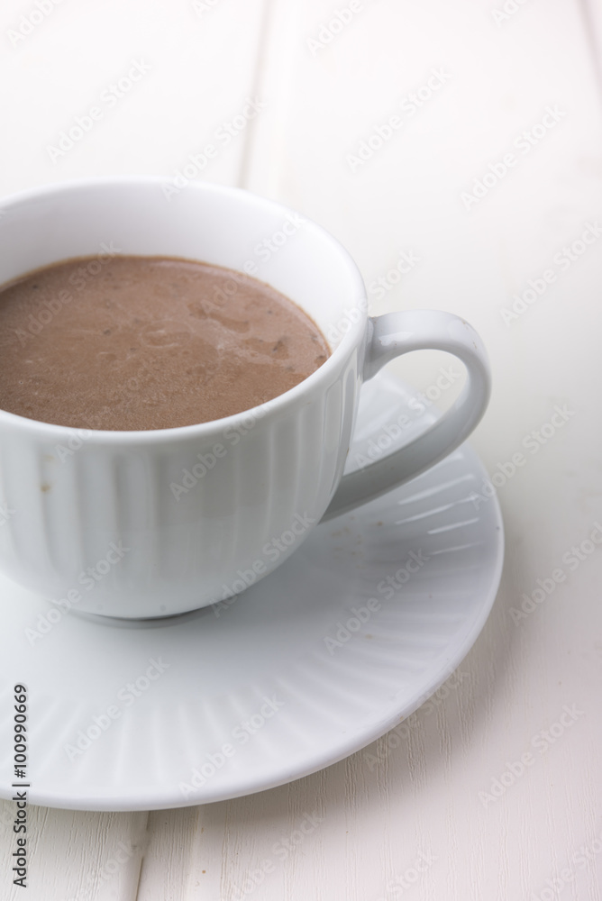 Hot chocolate with marshmallows for special day Hot chocolate with marshmallows for special day