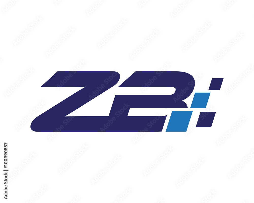 ZB digital letter logo ZB digital letter logo