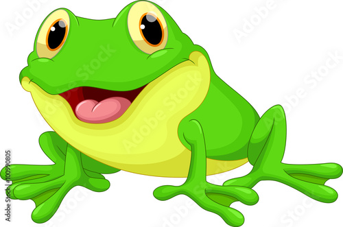 Cute frog cartoon
