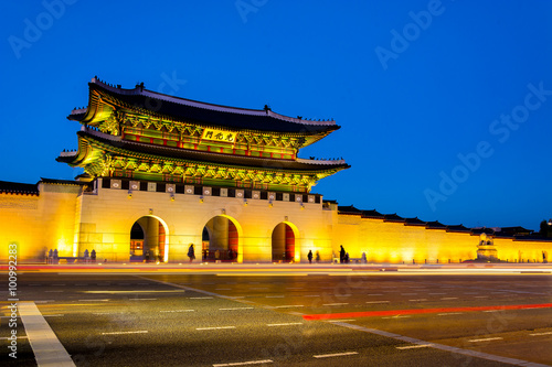 Beautiful Architecture in Gyeongbokgung Palace at Seoul city Kor © topntp