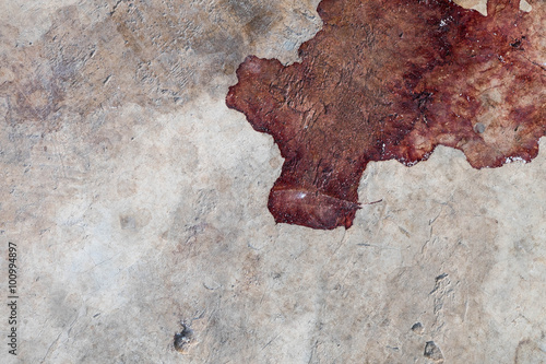 Stain on old cement texture