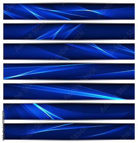 Banners template with wavy background